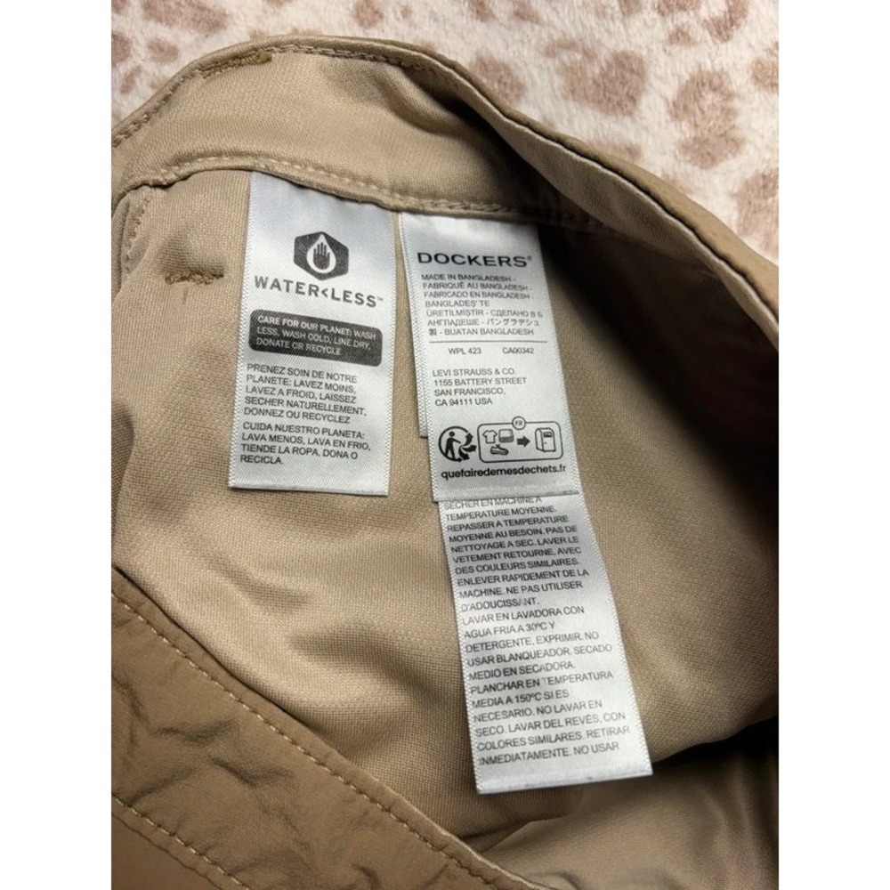 Dockers Men's Khaki Chino Pants – Slim/Straight Fit, Beige Tan - Picture 4 of 9